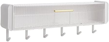 XUNTING Wall Hook with Drawer Storage Rack for Bathroom
