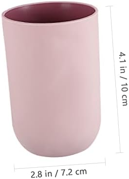4PCS Simple Style Toothbrush Tumblers for Bathroom Use