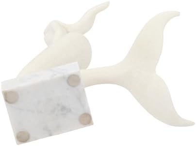 White Marble Mermaid Statue 14 Inch Home Decor 1
