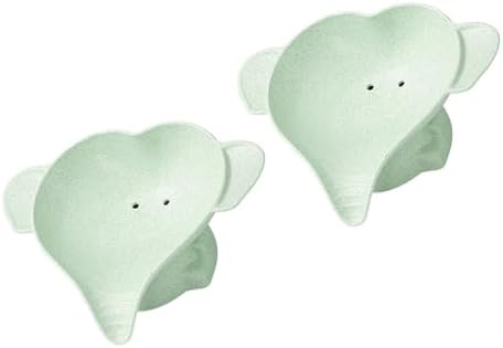 2 Pieces Little Elephant Soap Dish for Kids