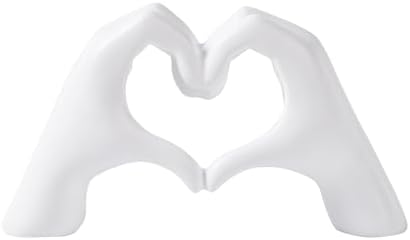 OTARTU Heart-Shaped Hand Sculpture Gold Decor