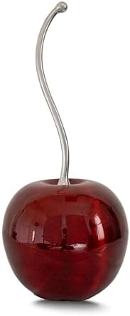 Modern Day Accents 4114 Iridescent Red Cherry Sculpture 21 H