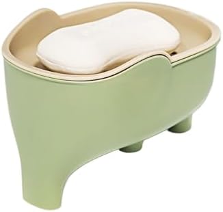 Cute Elephant Soap Dish with Double Layer Drainage 1