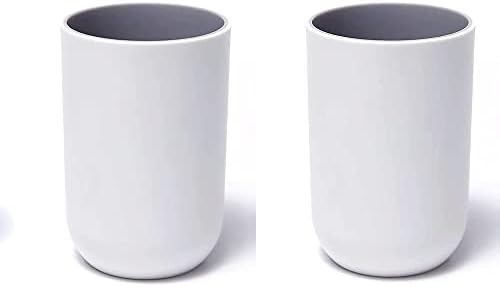 RabyLeo Unbreakable Reusable Cups Set of 2 Light Gray