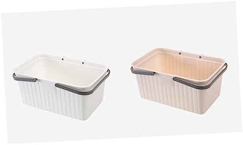 CANIGHT Portable Shower Basket with 2 Handles for Bathroom Storage