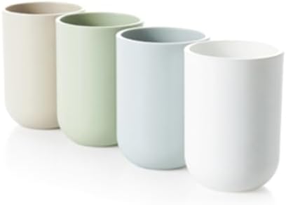 CAXUSD Bathroom Tumbler Cup Set - Unbreakable Portable Japanese Design 1