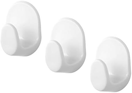 Hook Uno 3 Pcs Square in White Towel Racks