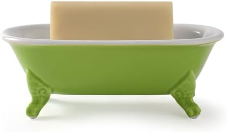 65 Inch Ceramic Soap Dish with 3 Drain Holes