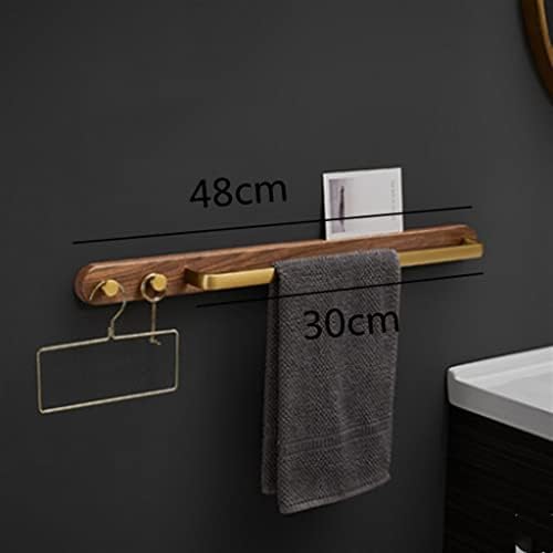 Elegant Single-Bar Towel Rack with 2 Hooks