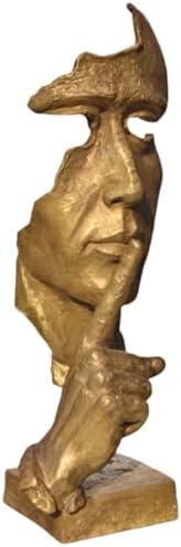 Silence is Golden Bronze Sculpture 323 Statement Art
