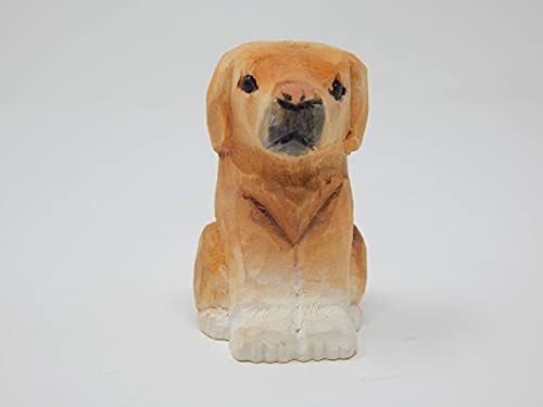 Selsela Labrador Retriever Wooden Figurine - Miniature Dog Sculpture