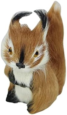 Cute Desk Statue - Plush Squirrel Home Decor Figurine