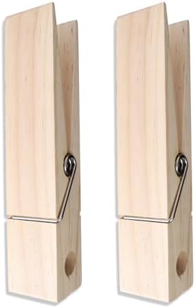 Wood Towel Hooks for Bathroom Farmhouse Decor