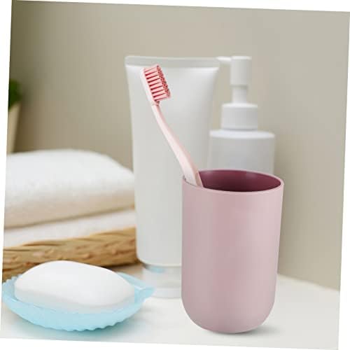 4PCS Simple Style Toothbrush Tumblers for Bathroom Use