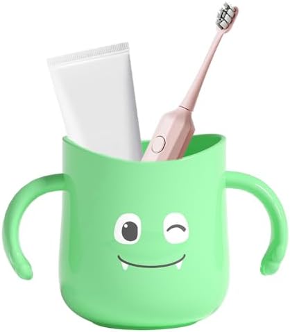 Cute Dinosaur Toothbrush Cup with Double Handles
