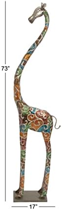 Deco 79 Metal Giraffe Decorative Statue
