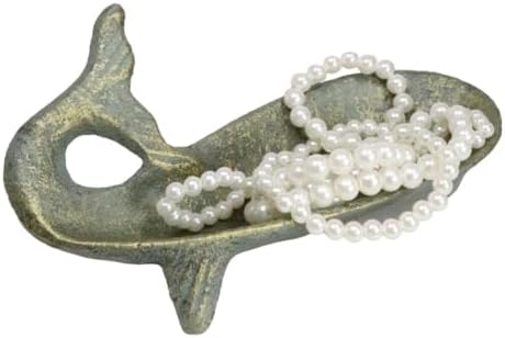 Ebros Gift Cast Iron Whale Soap Dish Tray