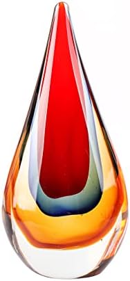 Yao Yuan Red Murano-Style Art Glass Statue