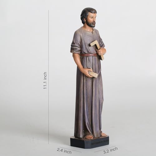 BC Catholic Saint Joseph Statue The Worker 11 Inches