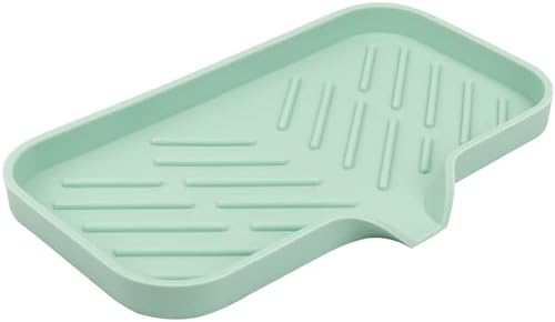 YASMEN Silicone Soap Dish with Drain - Green