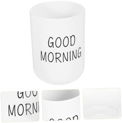 HOLIDYOYO Mouthwash Cup Holder Modern Design Plastic Toothbrush Cup Organizer