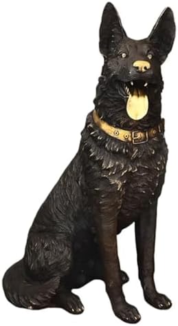 Julrybox Brass Lucky Dog Feng Shui Statue Decor