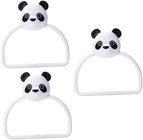 3pcs Gold Cartoon Bathroom Towel Holder No-Drill Wall Mount