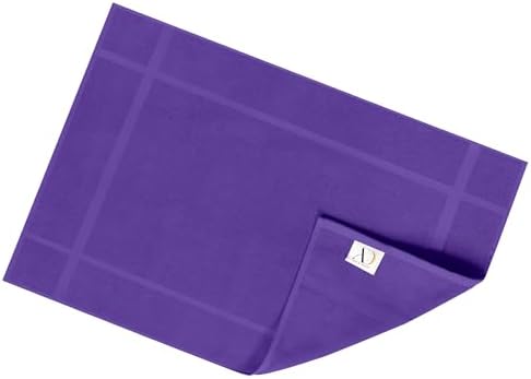Ample Decor Cotton Bath Mat - 34x20 Inches Purple