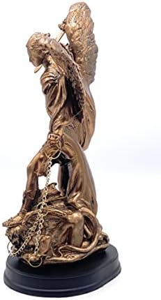 RUSTIX Saint Michael Statue Defeating Satan 85 Inch Bronze