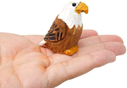 Selsela Hand-Carved Bald Eagle Miniature Statue