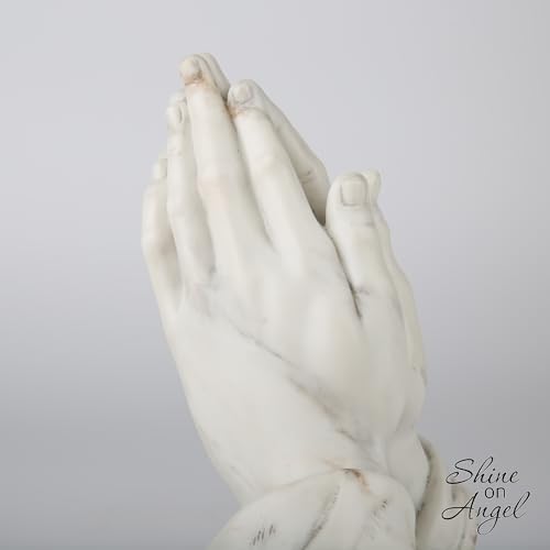 Praying Hands Statue 8inch Marble Finish Religious Sculpture
