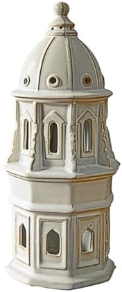 LIZOFER 126 Inch European Dome Tower Ceramic Decor