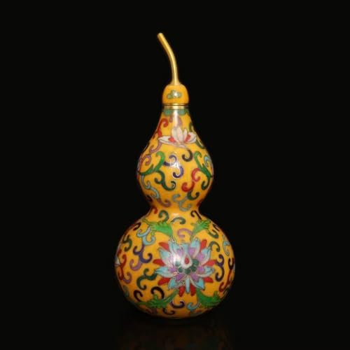 Julrybox Feng Shui Gourd Brass Wu Lou Statue