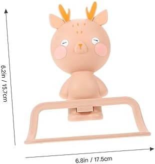 Cartoon Elk Towel Ring - Wall Mounted No Drill Installation