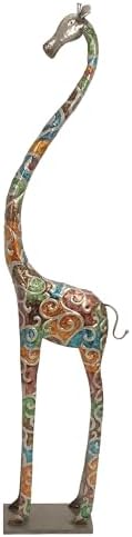 Deco 79 Metal Giraffe Decorative Statue