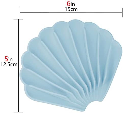 ReignSword 6 Pcs Silicone Soap Dishes with Drain