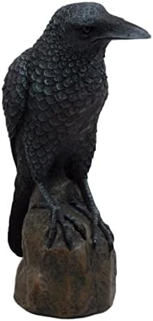 Ebros Gift 6 Inch Gothic Raven Figurine Sculpture