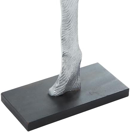 Deco 79 Silver Black Tree Sculpture Home Decor Statue