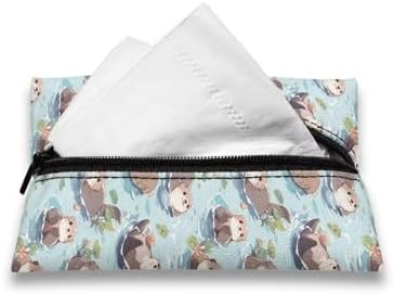 Binienty Cute Otter Purse Tissue Holder for Women Girls