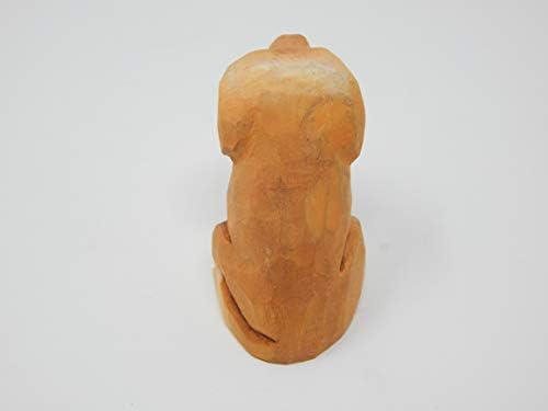 Selsela Labrador Retriever Wooden Figurine - Miniature Dog Sculpture