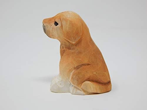 Selsela Labrador Retriever Wooden Figurine - Miniature Dog Sculpture