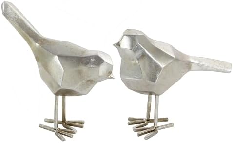 Deco 79 CosmoLiving Polystone Birds Home Decor Set of 2
