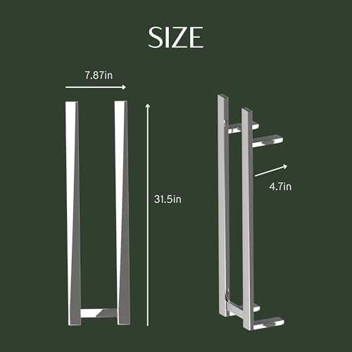 COZYBASE Heated Towel Rack with Timer and Storage
