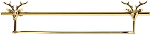 Luxury All-Copper Wall-Mounted Coat Rack in Golden
