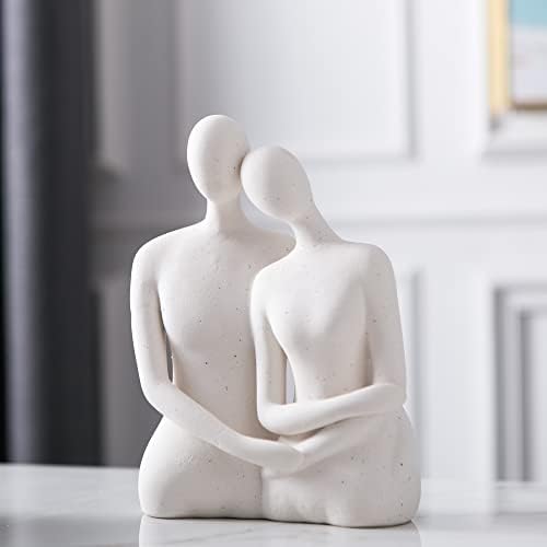 Modern Couple Figurines - Abstract Love Sculpture for Home Decor