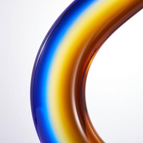 Luxury Lane 145 Inch Tall Wave Sommerso Glass Sculpture