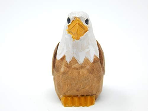 Selsela Hand-Carved Bald Eagle Miniature Statue