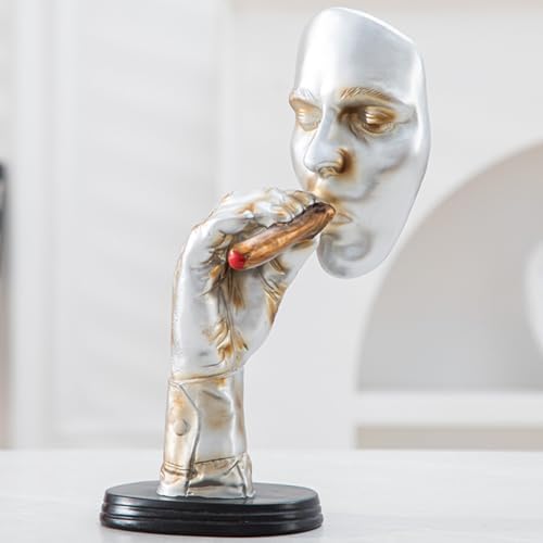 Anding Abstract Art Sculpture Silver Thinker Statue