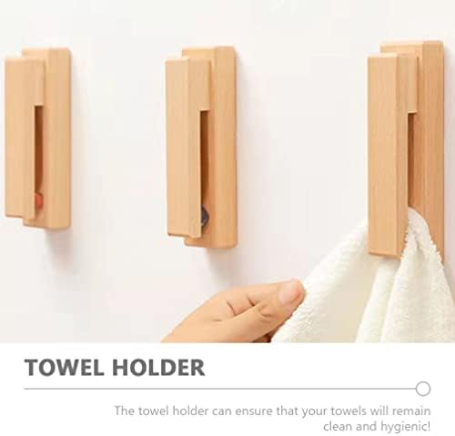 Cabilock Modern Solid Wood Towel Hook