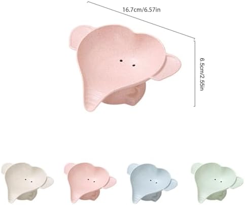 2 Pieces Little Elephant Soap Dish for Kids